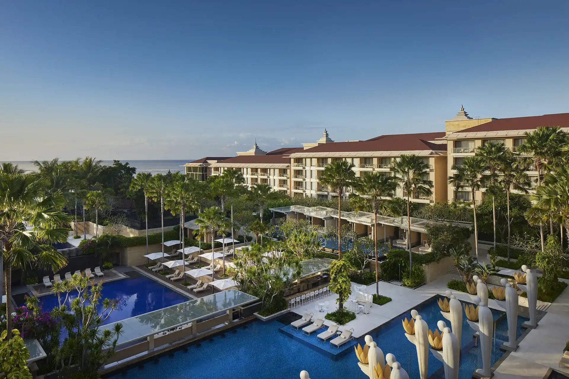 Mulia Resort Nusa Dua Bali — aerial courtyard view